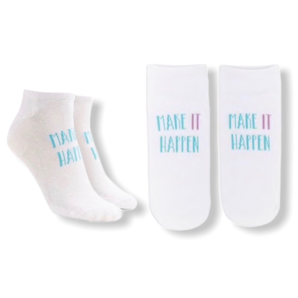 ❣️3/$15❣️MAKE IT HAPPEN Ankle Socks